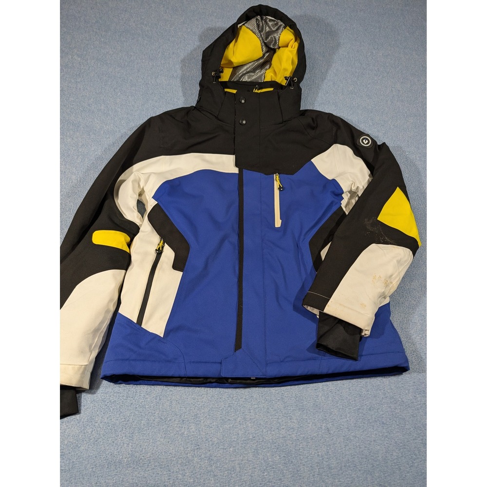 Killtec Level 5 Mens Ski Jacket Waterproof Breathable Blue Black White Hooded